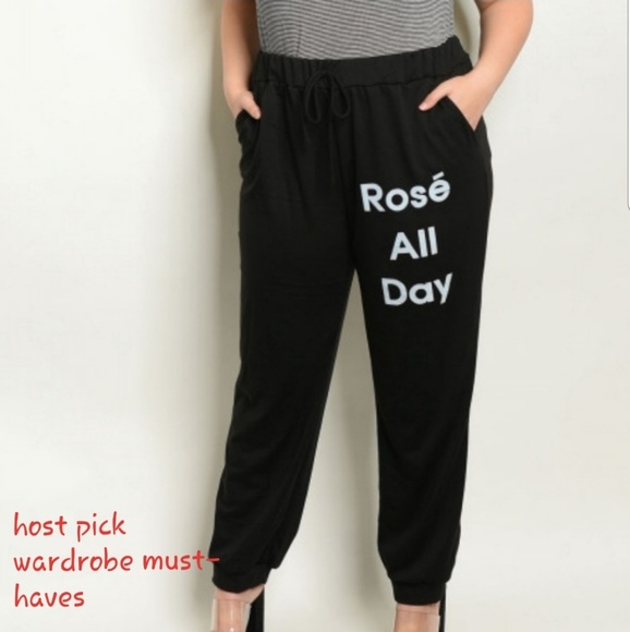 Pants - ‼PRICE DROP‼" Rose All Day"  Relaxed Fit Pants